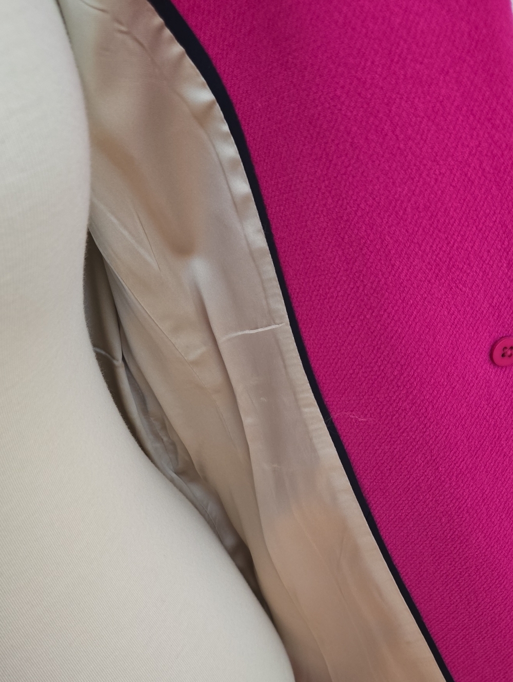 J. Crew Fuchsia Wool Blend Coat - Picture 4 of 4